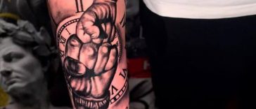 Father son Fist Bump Tattoo