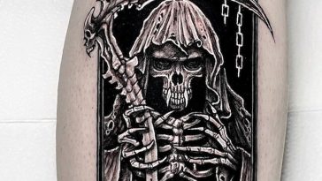 the Grim Reaper tarot card tattoo