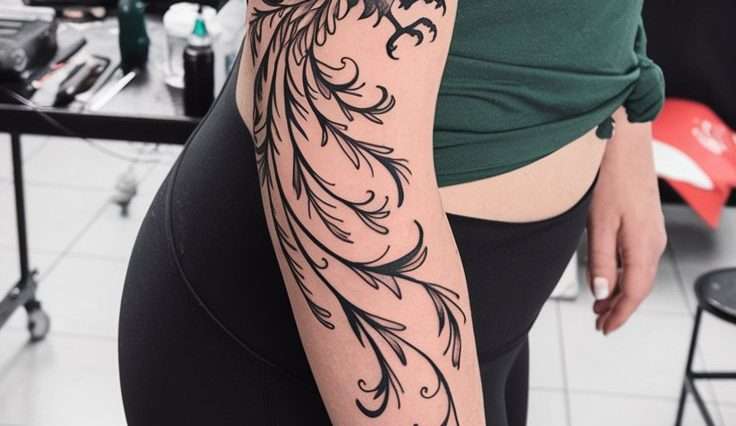 feminine rebirth phoenix tattoo ideas